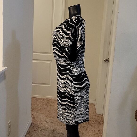 ENFOCUS STUDIO CAP SLEEVE ROUNDNECK ABOVE THE KNEE LENGTH WOMEN"S DRESS - Picture 8 of 14